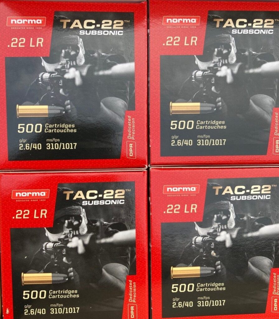 Norma Patronen Tac-22 22lr 40gr FMJ